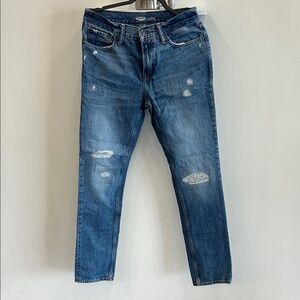 Old Navy Men's Distressed Denim Straight Jeans